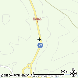 和歌山県田辺市龍神村柳瀬1381-1周辺の地図