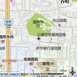 愛媛県松山市谷町35周辺の地図