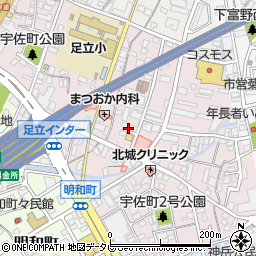 福岡県北九州市小倉北区宇佐町周辺の地図