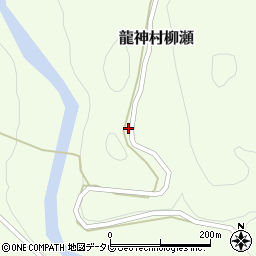 和歌山県田辺市龍神村柳瀬1277周辺の地図