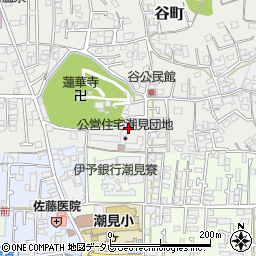 愛媛県松山市谷町34周辺の地図