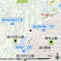 青柳錠前センター　浅川店周辺の地図
