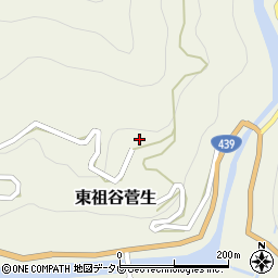 徳島県三好市東祖谷菅生304周辺の地図