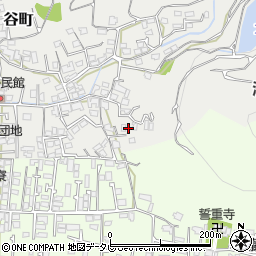 愛媛県松山市谷町702周辺の地図