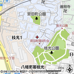 福岡県北九州市八幡東区宮田町14周辺の地図