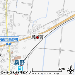 徳島県阿南市桑野町鳥居前周辺の地図