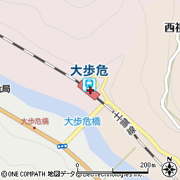 大歩危駅周辺の地図