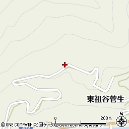徳島県三好市東祖谷菅生345周辺の地図