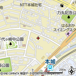 福岡県北九州市八幡西区力丸町1-30周辺の地図