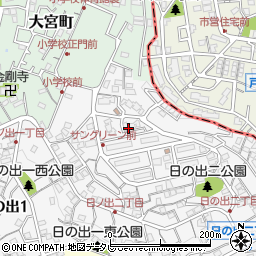 日の出第一団地８棟周辺の地図