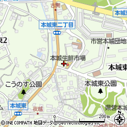 セブンイレブン八幡本城店周辺の地図