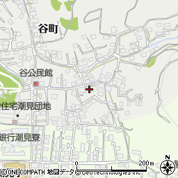 愛媛県松山市谷町4周辺の地図