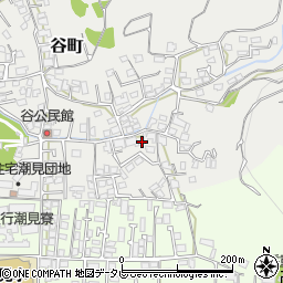 愛媛県松山市谷町6周辺の地図
