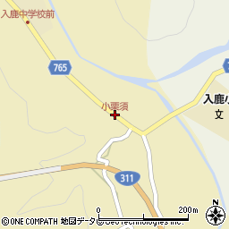 小栗須周辺の地図