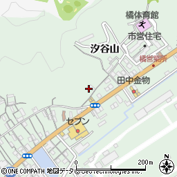 徳島県阿南市橘町（汐谷山）周辺の地図