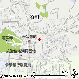 愛媛県松山市谷町268周辺の地図