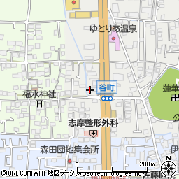 愛媛県松山市谷町76周辺の地図