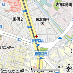 福岡県北九州市小倉北区馬借3丁目周辺の地図