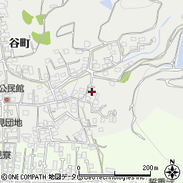 愛媛県松山市谷町696周辺の地図