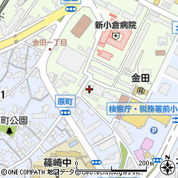 国家公務員共済組合連合会新小倉病院駐車場周辺の地図