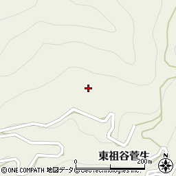 徳島県三好市東祖谷菅生298周辺の地図