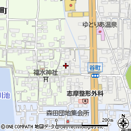 愛媛県松山市谷町68周辺の地図
