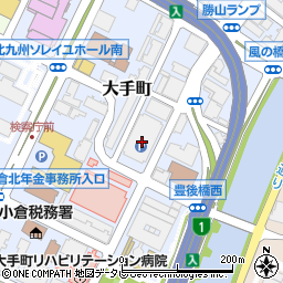 タイムズ小倉大手町第２駐車場周辺の地図