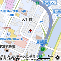 福岡県北九州市小倉北区大手町9周辺の地図