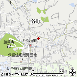 愛媛県松山市谷町265周辺の地図