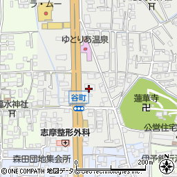 味千拉麺 松山谷町店周辺の地図