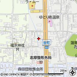 愛媛県松山市谷町78周辺の地図