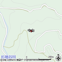 徳島県勝浦郡上勝町福原中山周辺の地図