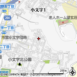福岡県北九州市小倉北区小文字周辺の地図
