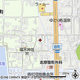 愛媛県松山市谷町甲周辺の地図