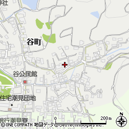 愛媛県松山市谷町315周辺の地図
