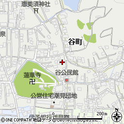 愛媛県松山市谷町253周辺の地図