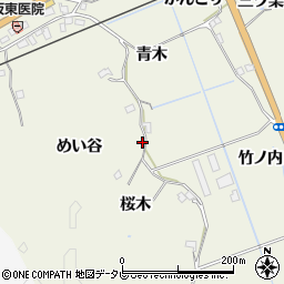 徳島県阿南市内原町桜木周辺の地図