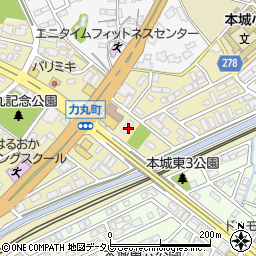 福岡県北九州市八幡西区力丸町22周辺の地図
