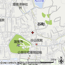 愛媛県松山市谷町246周辺の地図