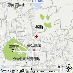 愛媛県松山市谷町330周辺の地図