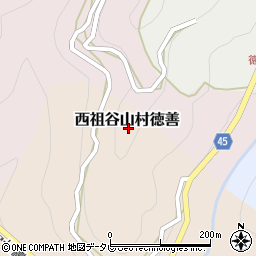 徳島県三好市西祖谷山村徳善113周辺の地図