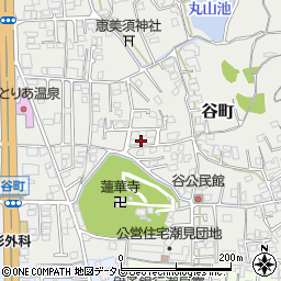 愛媛県松山市谷町221周辺の地図