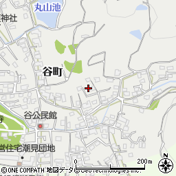 愛媛県松山市谷町307周辺の地図