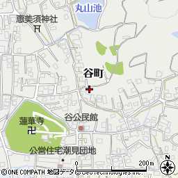 愛媛県松山市谷町329周辺の地図