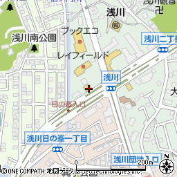 びっくりドンキー 折尾浅川店周辺の地図