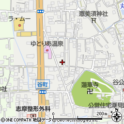 愛媛県松山市谷町179周辺の地図