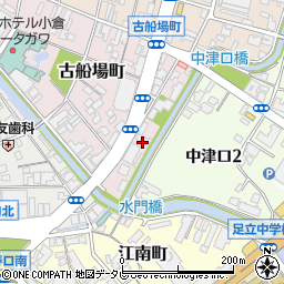 小倉教会周辺の地図