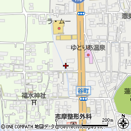 愛媛県松山市谷町80周辺の地図