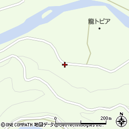 和歌山県田辺市龍神村柳瀬477周辺の地図