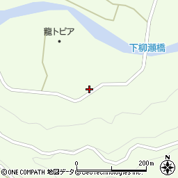 和歌山県田辺市龍神村柳瀬600周辺の地図